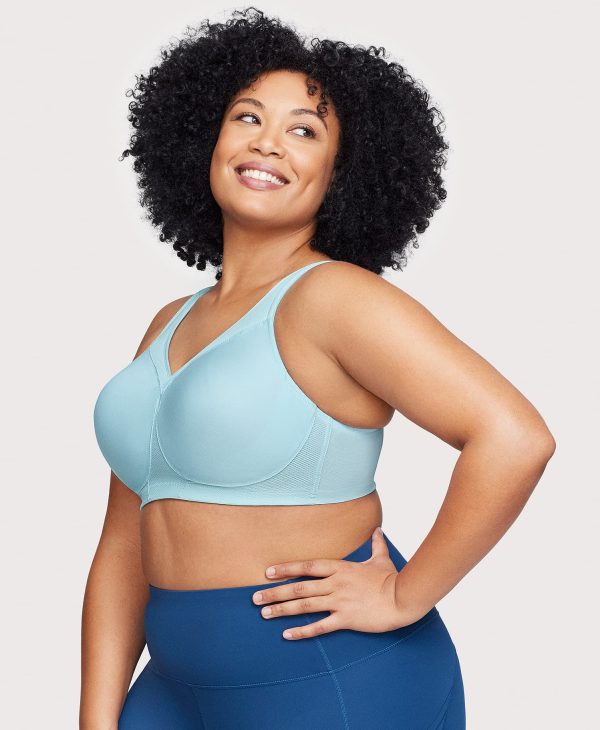 MagicLift Seamless Sports Bra Frosted Aqua For Discount - Image 3
