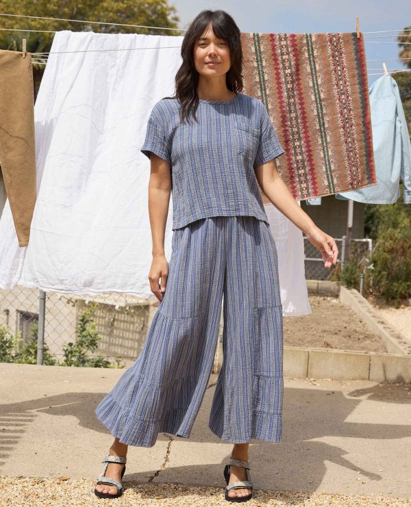 Tate Double Weave Palazzo Pant Cheap - Image 4